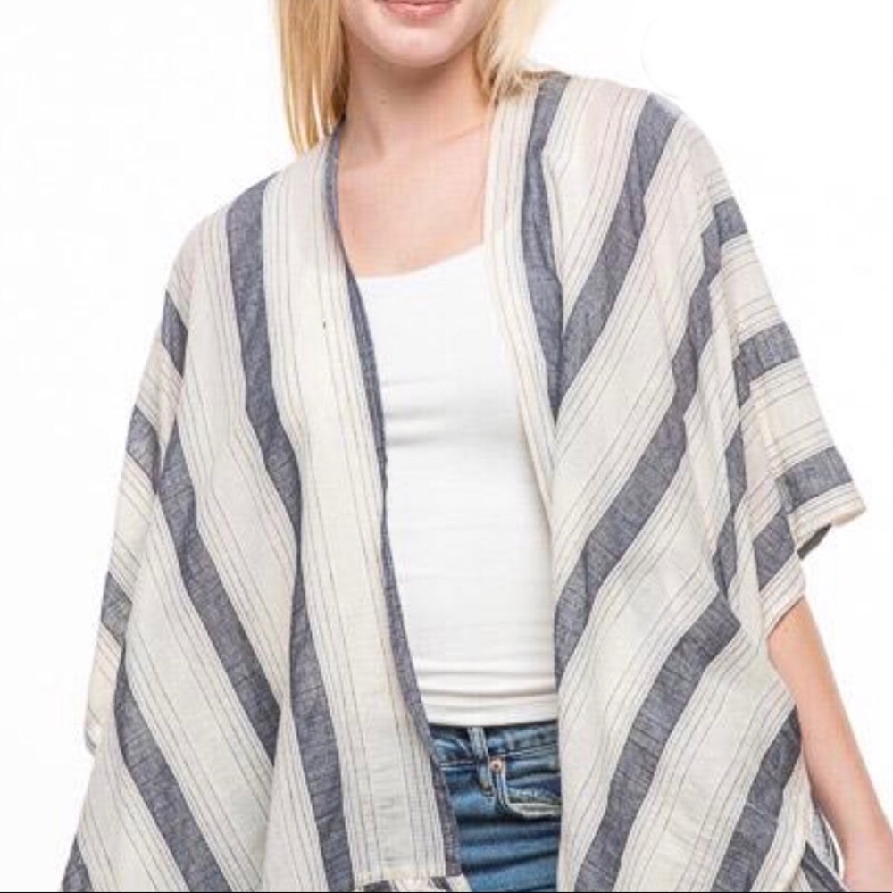 •Striped Kimono•